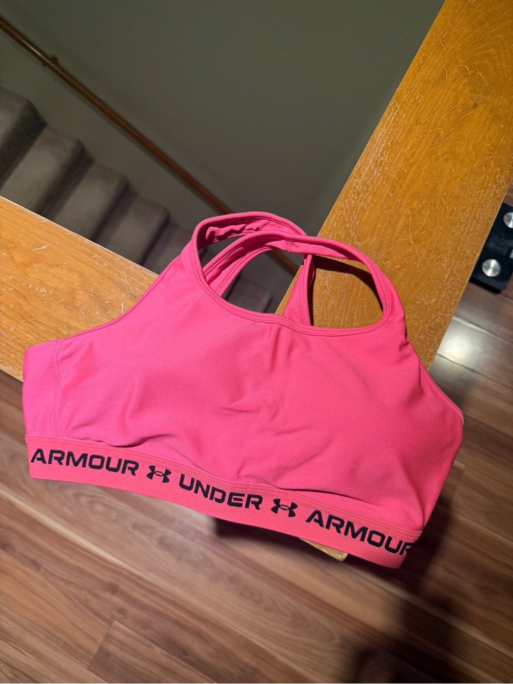 Under Armour Hot Pink Racerback Sports Bra